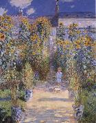 Monet-s Garden at Vetheuil Claude Monet